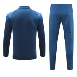 23-24 Marseille Blue Half Pull Tracksuit (半拉链)