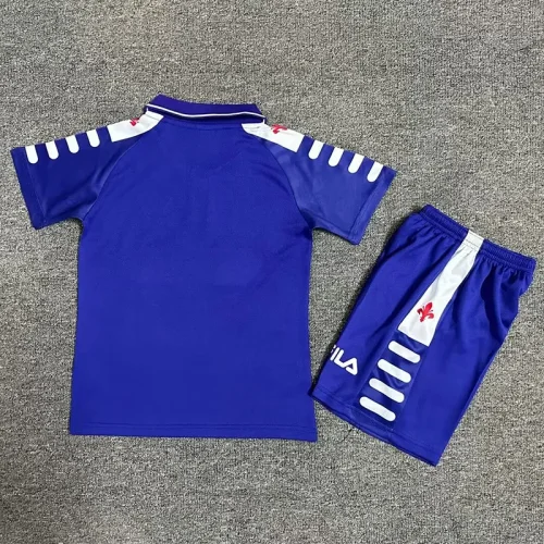 1998-1999 Fiorentina Home Kids Retro Soccer Jersey