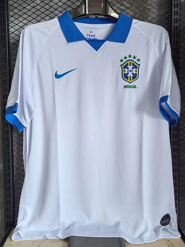 2019-2020 Brazil White Away Retro Soccer Jersey