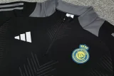 24-25 Al-Nassr Black Half Pull Tracksuit (半拉链)