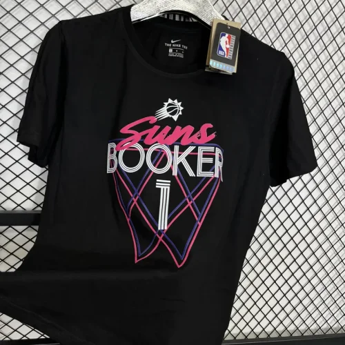 T165 SUNS BOOKER #1 Black High Quality Casual T-Shirt
