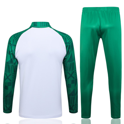 23-24 Palmeiras White Green Jacket Tracksuit #A659
