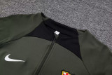 23-24 BAR Dark Green Half Pull Tracksuit (半拉链)