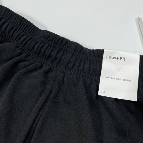 M001 Jordan Black Pure Cotton Fabric Casual Short Pants *黑标
