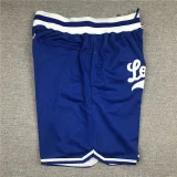 LosAngelesDodgers Blue City Edition Top Quality NBA Pocket Pants #洛杉矶道奇队