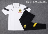23-24 Dortmund White Polo Tracksuit #C1003