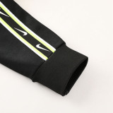 23-24 NK Black Hoodie Jacket Tracksuit #NM06