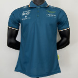 2023 F1 Aston Martin #14 Polo Green Racing Suit(有领14号车)