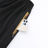 23-24 Marseille Black Hoodie Jacket Tracksuit
