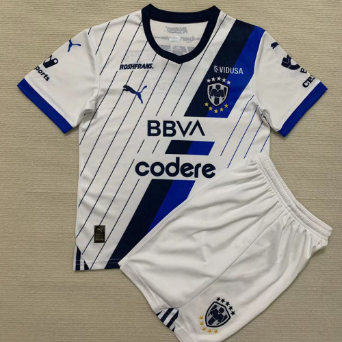 23-24 Monterrey Away Kids Soccer Jersey