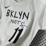 T252 NETS IRVING #11 White High Quality Casual T-Shirt
