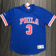 76ers IVERSON # 3 Blue MitchellNess Retro Jerseys