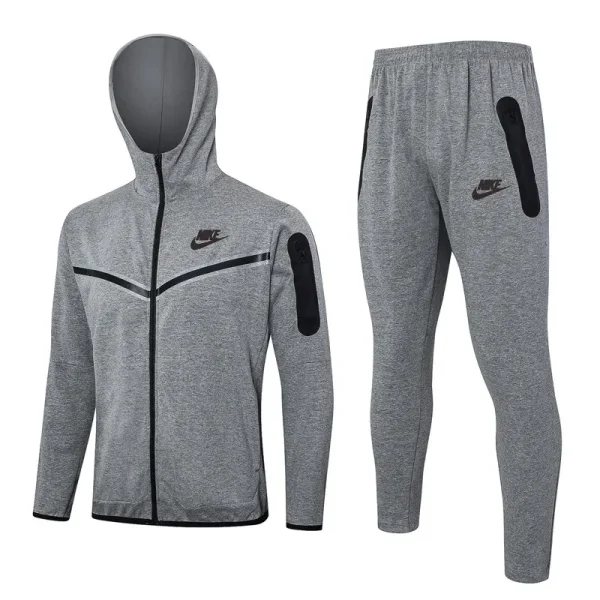 24 AD Grey Hoodie Jacket Tracksuit #F586
