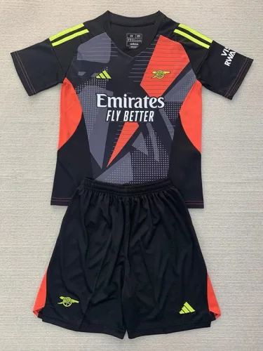 24-25 ARS Black GoalKeeper Kids Soccer Jersey