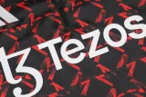 24-25 Man Utd Red black Half Pull Tracksuit (半拉链)(匹印)