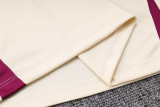 23-24 PSG Beige Tank top and shorts suit #D785