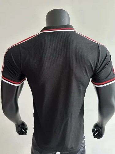 1998-1999 Man Utd Black Player Version Retro Soccer Jersey