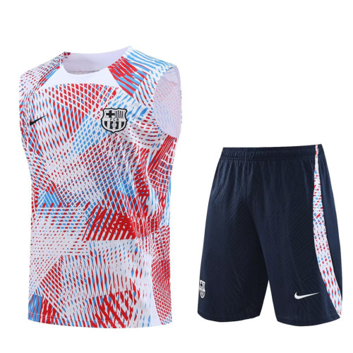 23-24 BAR Red White Tank top and shorts suit