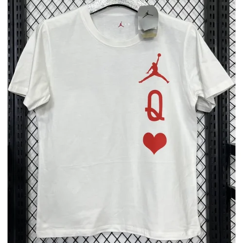 T179 Jordan White High Quality Casual T-Shirt #爱心