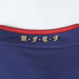 2010 Spain Away Long Sleeve Retro Soccer Jersey (长袖)(带胸前决赛字)