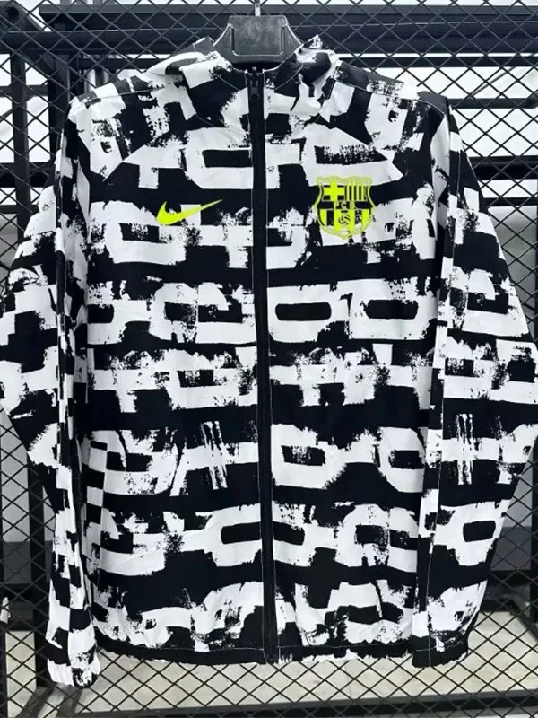 25-26 BAR Black white Windbreaker