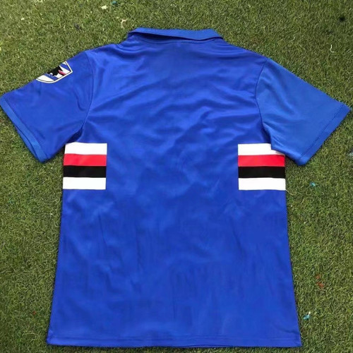 1991-1992 Sampdoria Home Retro Soccer Jersey