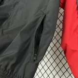 24-25 Man Utd Black Red Windbreaker