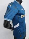 24-25 Marseille Away Player Version Soccer Jersey (Print all Sponsor)