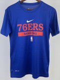 2023 76ERS Blue Quick drying T-shirt