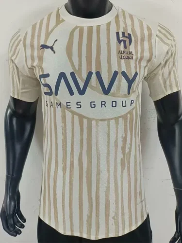 25-26 Al-Hilal khaki Player Version Soccer Jersey