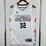 24-25 Nuggets GORDON #32 White City Edition Top Quality Hot Pressing NBA Jersey