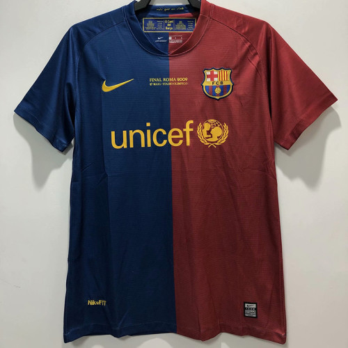 2008-2009 BAR UCL Version Home Retro Soccer Jersey(UCL版有决赛字)