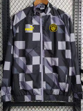 23-24 Man City Black White Windbreaker (格子）