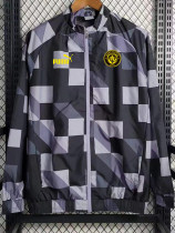 23-24 Man City Black White Windbreaker (格子）