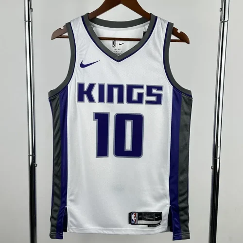 22-23 Kings DEROZAN #10 White Top Quality Hot Pressing NBA Jersey