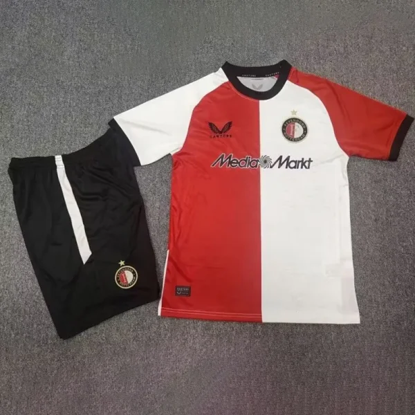 24-25 Feyenoord Home Kids Soccer Jersey