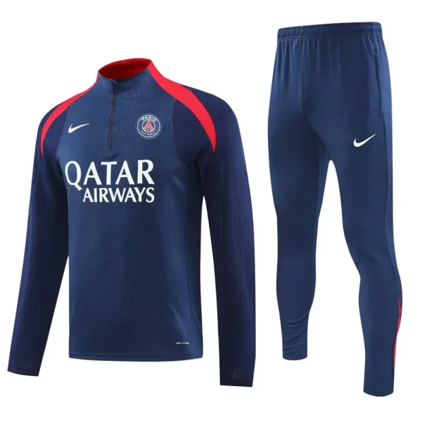 24-25 PSG Royal blue Half Pull Tracksuit (半拉链)