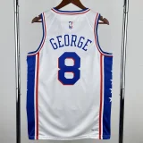 22-23 76ERS GEORGE #8 White Top Quality Hot Pressing NBA Jersey
