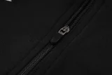 24-25 NK Black Half Pull Tracksuit #05(半拉链)(白色领)