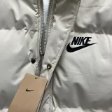 24-25 MF3 NK White Hooded Cotton Coat #棉衣