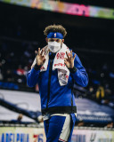 2022 76ERS Player GI Blue Zip hoodie Jacket