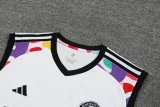 24-25 Man Utd White Tank top and shorts suit