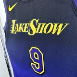 24-25 LAKERS JAMES JR. #9 Royal blue City Edition Top Quality Hot Pressing NBA Jersey