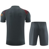 23-24 Man City Grey Red Training Short Suit