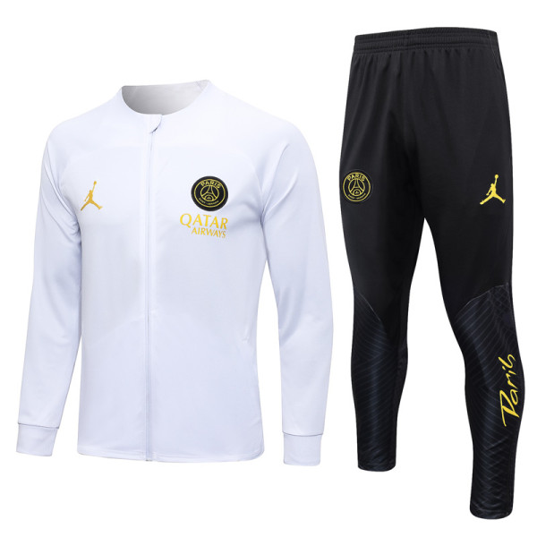 23-24 PSG Jordan White Jacket Tracksuit #A654