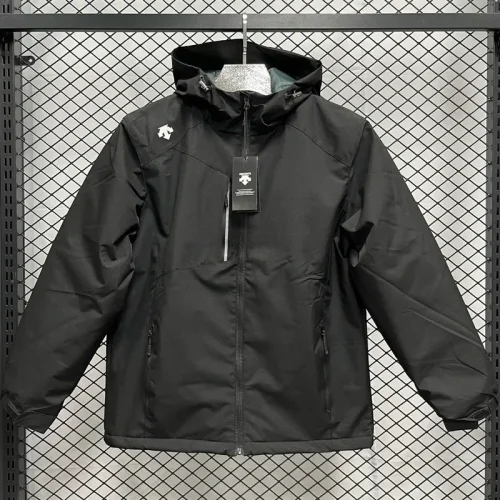 2024 Descente Thickened warm Black Outdoor Jackets #F12加绒冲锋衣