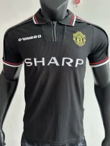 1998-1999 Man Utd Black Player Version Retro Soccer Jersey 1998-1999 Man Utd Black Player Version Retro Soccer Jersey