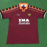1998-1999 Roma Home Retro Soccer Jersey