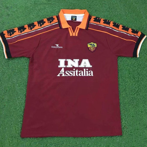 1998-1999 Roma Home Retro Soccer Jersey