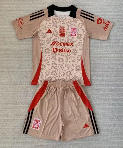 24-25 Tigres UANL Light Yellow Special Edition Kids Soccer Jersey